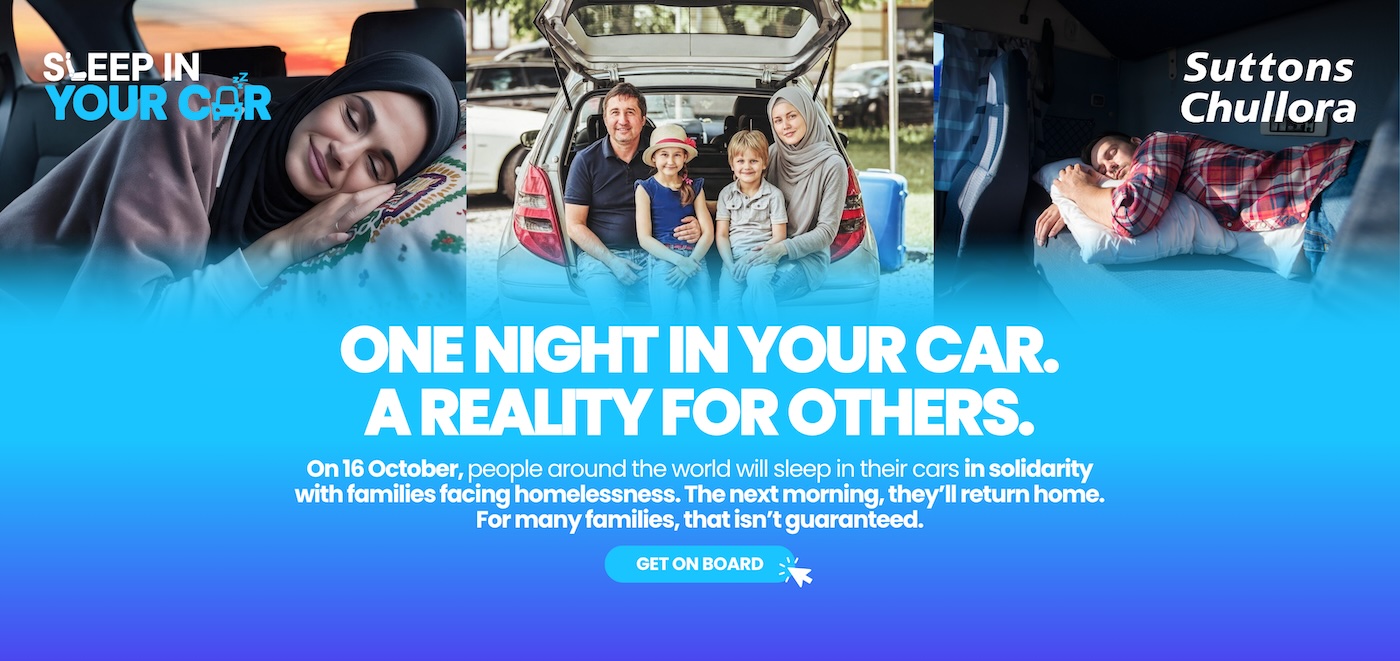 Sleep In Your Car — Sign-ups are open. One name is already on the board. The rest of the story is waiting to be written. Sleep in your car, stand in solidarity, add your name.